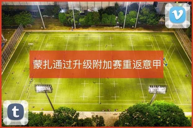 蒙扎通过升级附加赛重返意甲